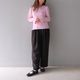 Smooth Tuck Pearl Pants(BLACK)