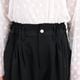 Smooth Tuck Pearl Pants(BLACK)