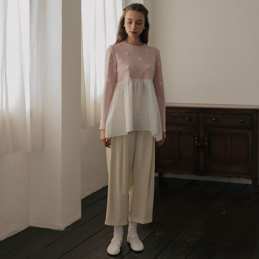 プチフリルタックパンツ(IVORY) | すべての商品 | UN MINOU