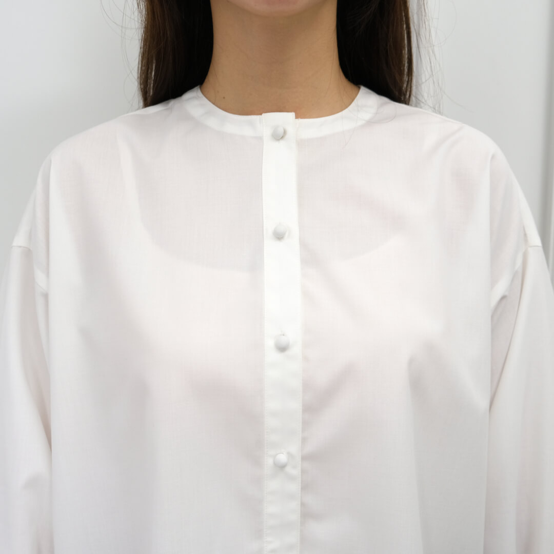 Lace Frill Cuff Blouse(WHITE)