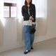 Lace Frill Cuff Blouse(WHITE)