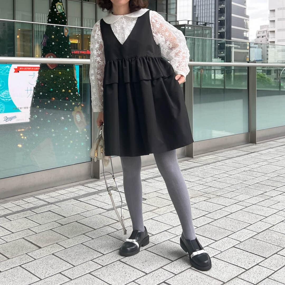 フラワーレースカラーブラウス(WHITE) | TOPS | UN MINOU