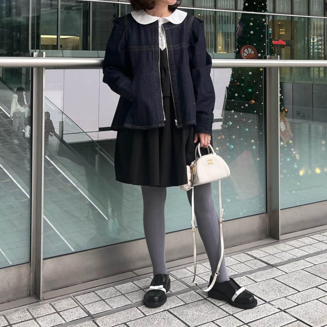 フラワーレースカラーブラウス(WHITE) | TOPS | UN MINOU