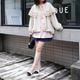 Lace Frill Cuff Blouse(PINK)