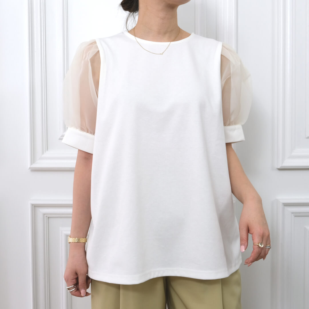 シアーカットソー(WHITE) | すべての商品 | UN MINOU