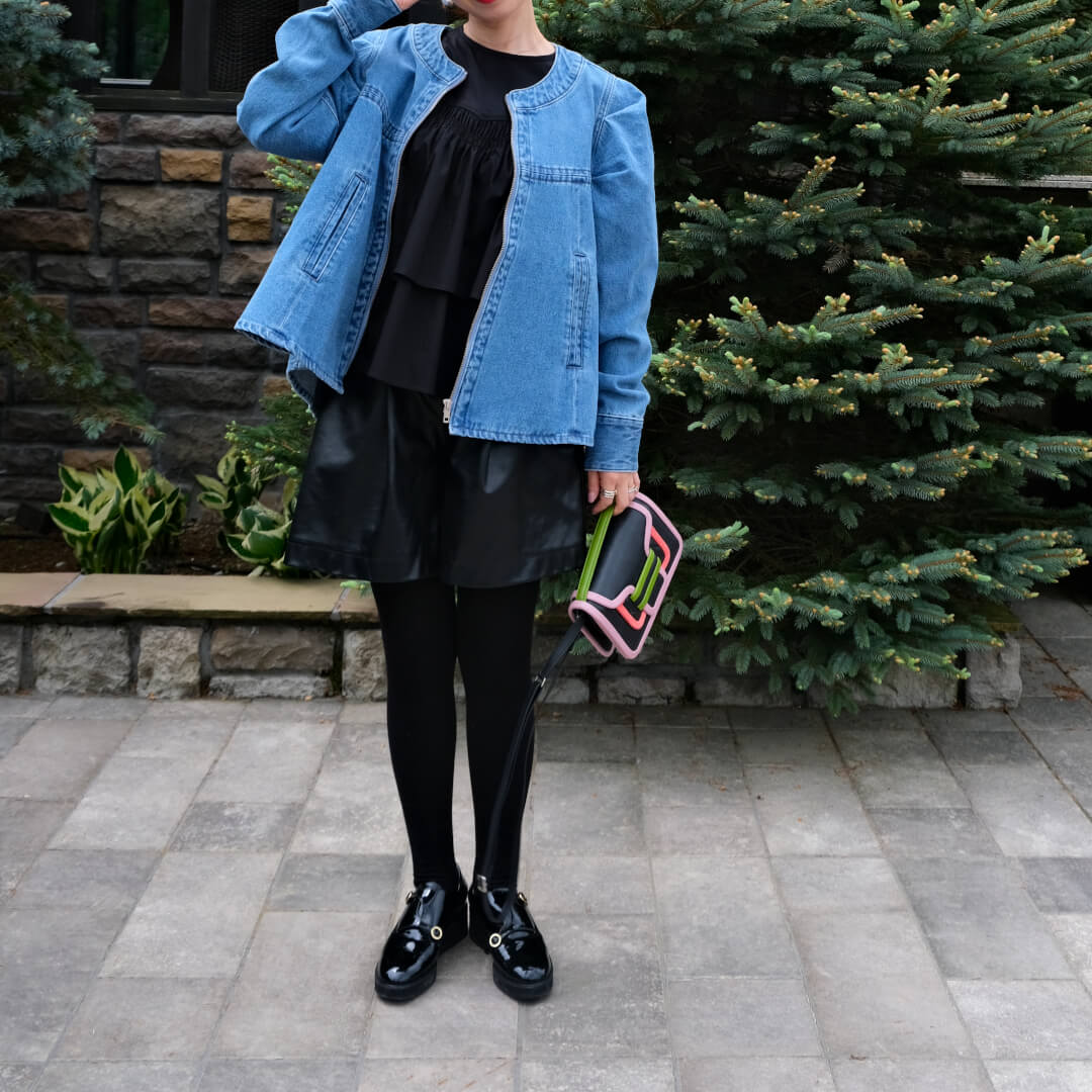 �����쥶�����硼�ȥѥ��(BLACK)