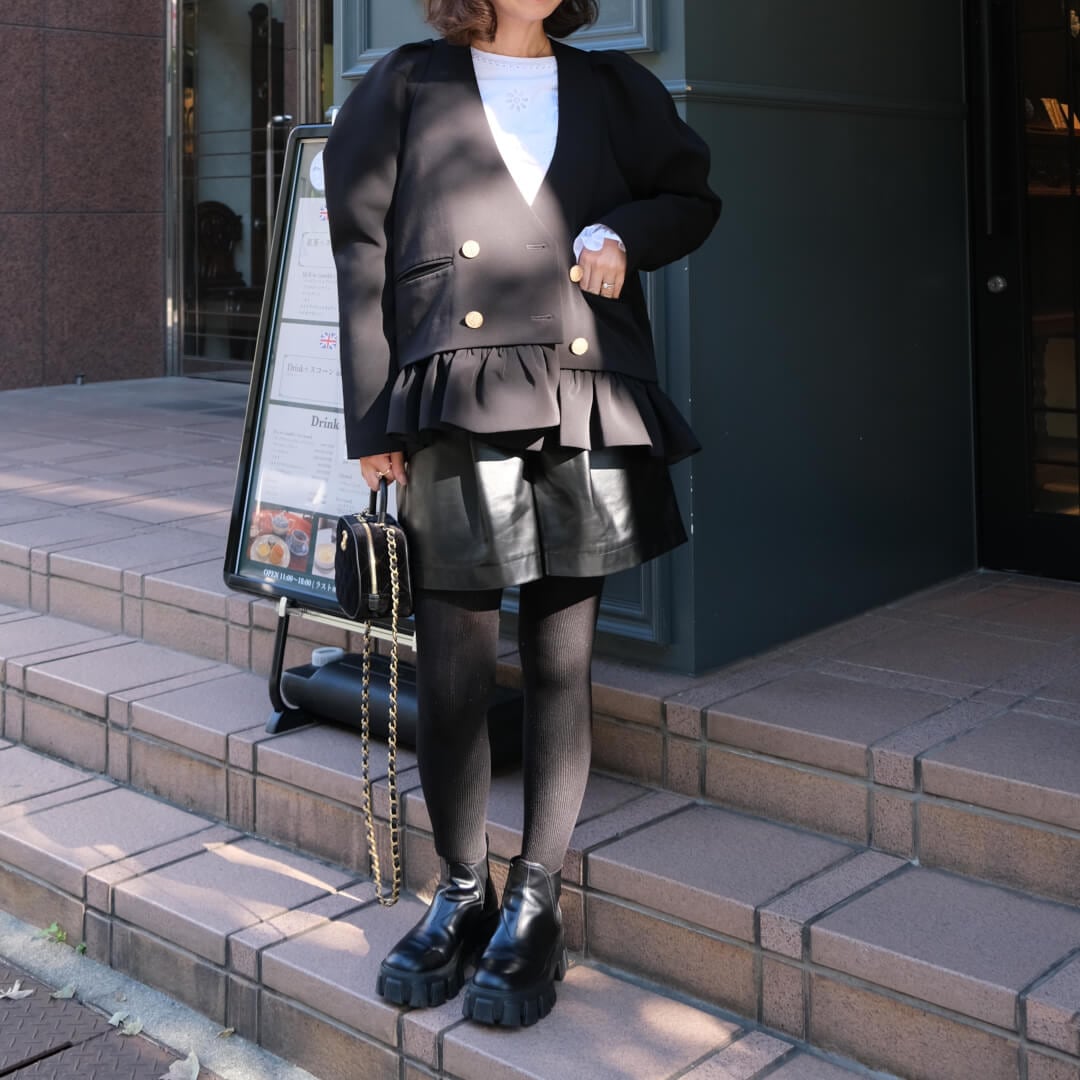 �����쥶�����硼�ȥѥ��(BLACK)