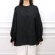Lace Frill Cuff Blouse(BLACK)