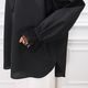 Lace Frill Cuff Blouse(BLACK)