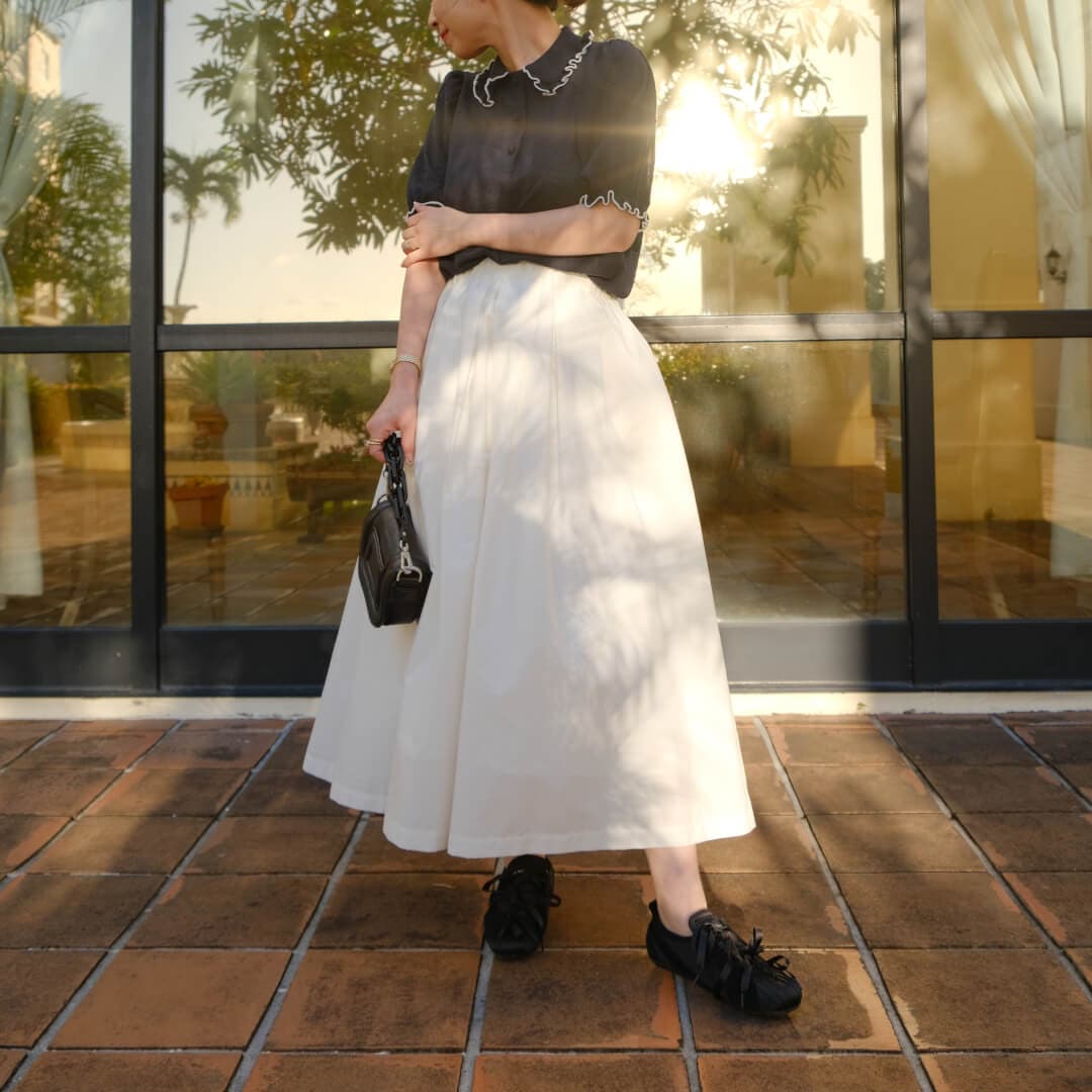 パイピングフリルニット(NAVY) | すべての商品 | UN MINOU