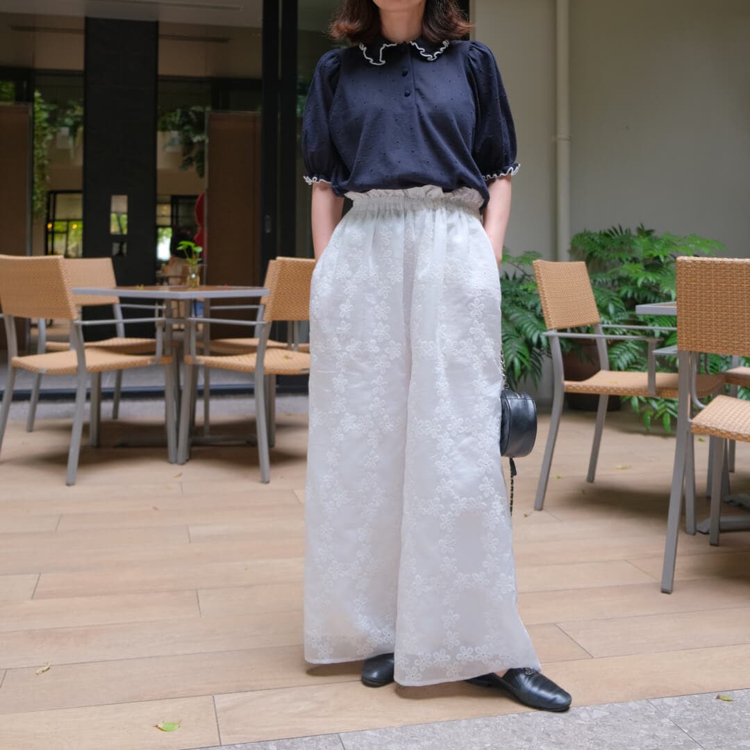 パイピングフリルニット(NAVY) | すべての商品 | UN MINOU