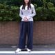 Flare Frill Rib Knit(GRAY)