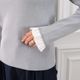 Flare Frill Rib Knit(GRAY)