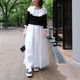 Flare Frill Rib Knit(BLACK)