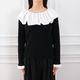 Flare Frill Rib Knit(BLACK)