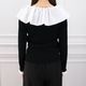 Flare Frill Rib Knit(BLACK)