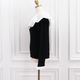 Flare Frill Rib Knit(BLACK)