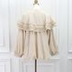 Frill Cape Blouson(BEIGE)