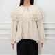 Frill Cape Blouson(BEIGE)