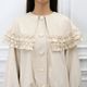 Frill Cape Blouson(BEIGE)