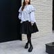 Frill Cape Blouson(GRAY)