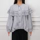 Frill Cape Blouson(GRAY)