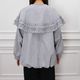 Frill Cape Blouson(GRAY)