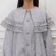 Frill Cape Blouson(GRAY)