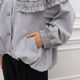 Frill Cape Blouson(GRAY)