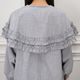 Frill Cape Blouson(GRAY)