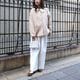 Round Collar Boucl��� Jacket(BEIGE)