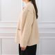Round Collar Boucl��� Jacket(BEIGE)