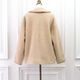 Round Collar Boucl��� Jacket(BEIGE)