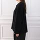 Round Collar Boucl��� Jacket(BLACK)