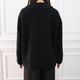 Round Collar Boucl��� Jacket(BLACK)