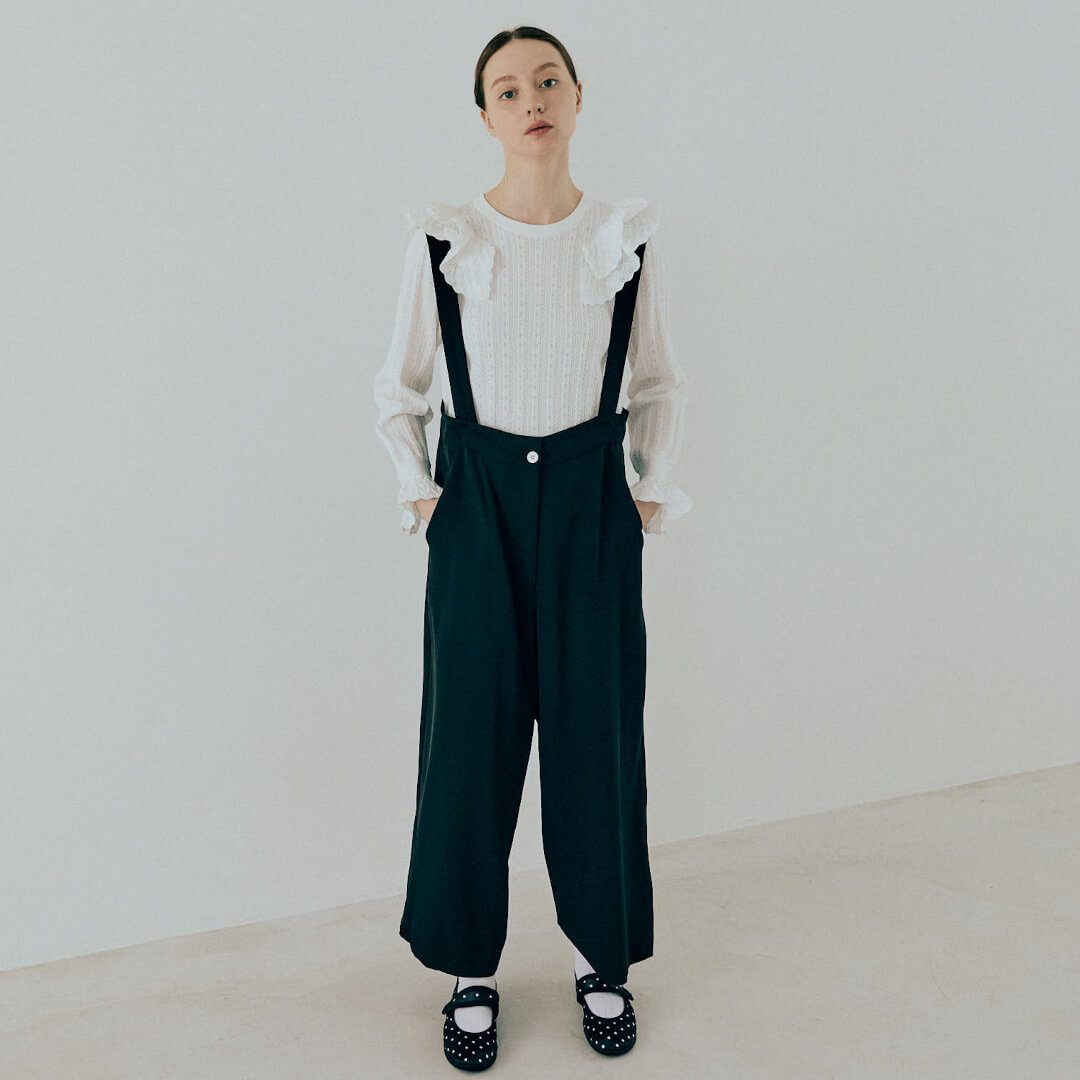 Double Frill Knit(WHITE)