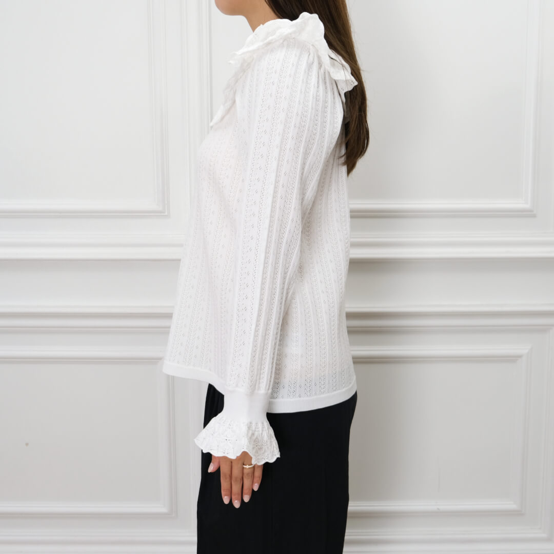 Double Frill Knit(WHITE)