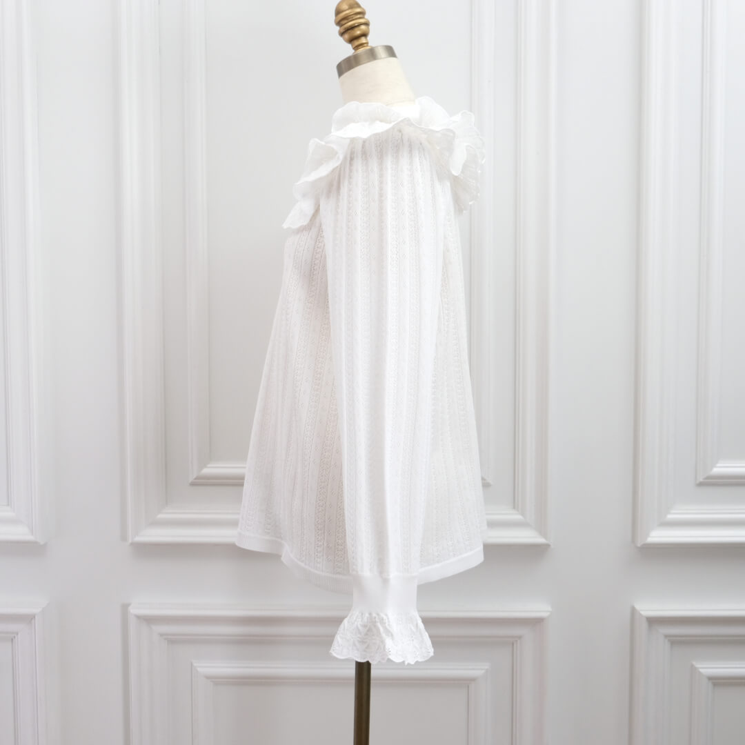 Double Frill Knit(WHITE)