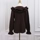 Double Frill Knit(BROWN)