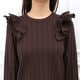Double Frill Knit(BROWN)