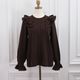 Double Frill Knit(BROWN)