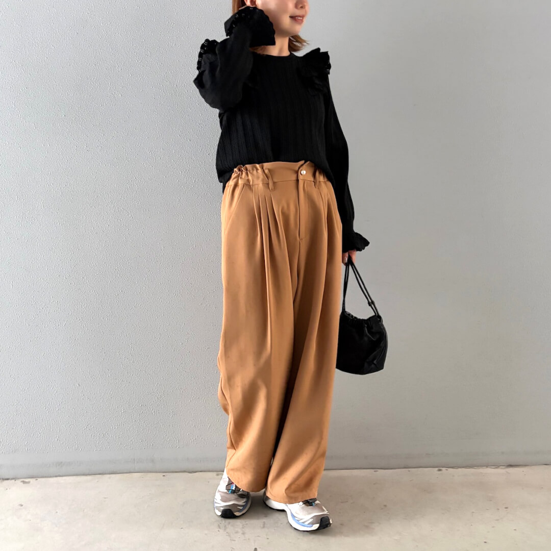 Double Frill Knit(BLACK)