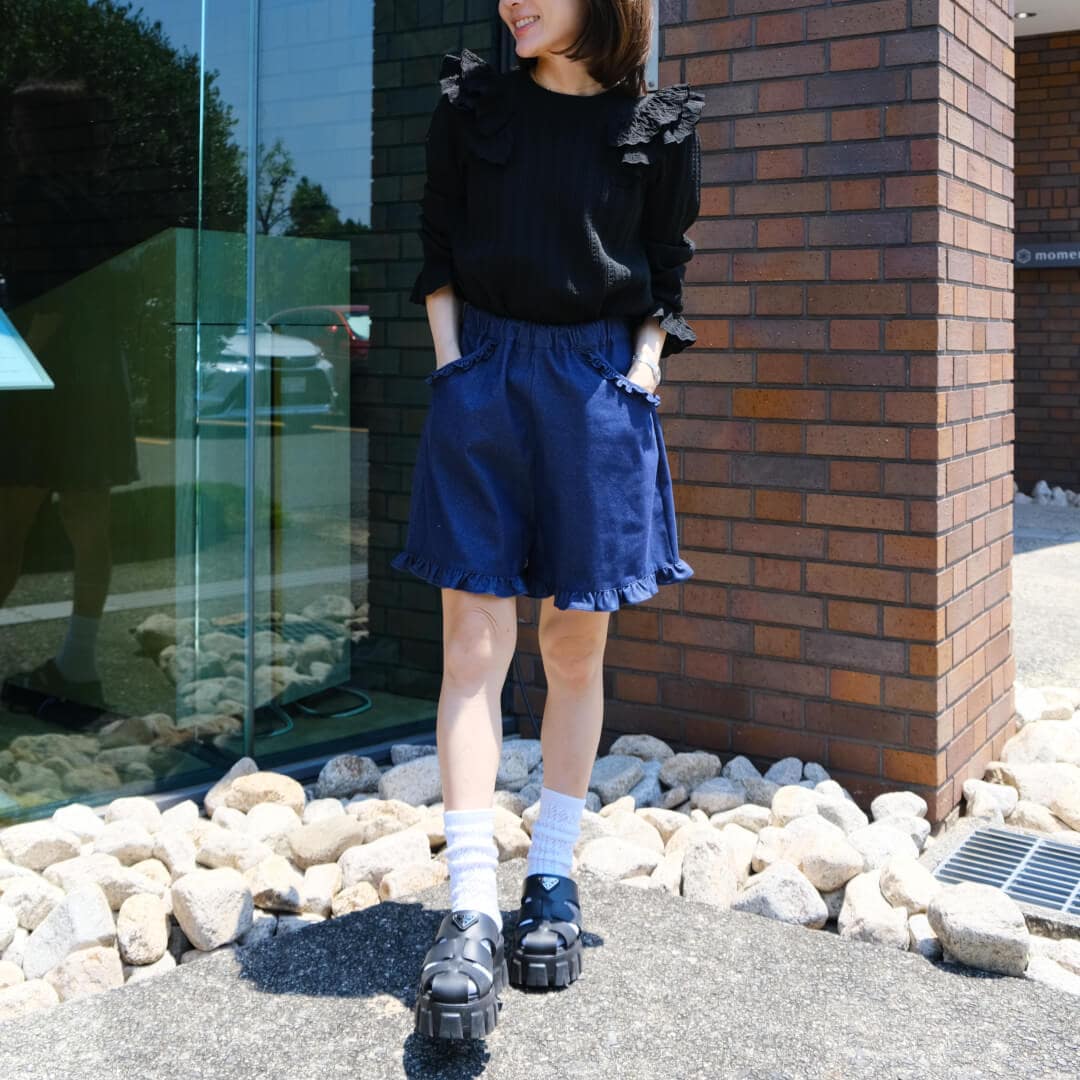 Double Frill Knit(BLACK)