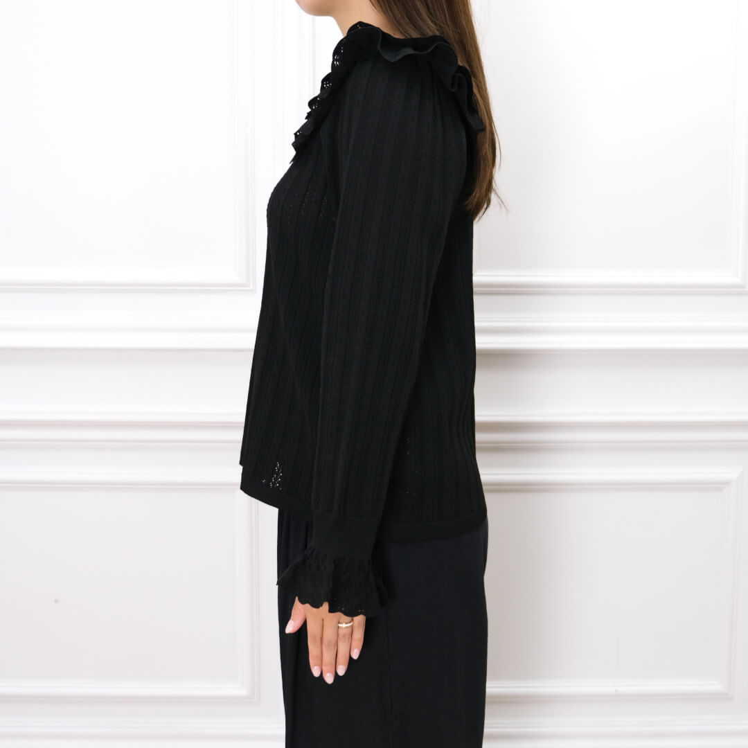 Double Frill Knit(BLACK)
