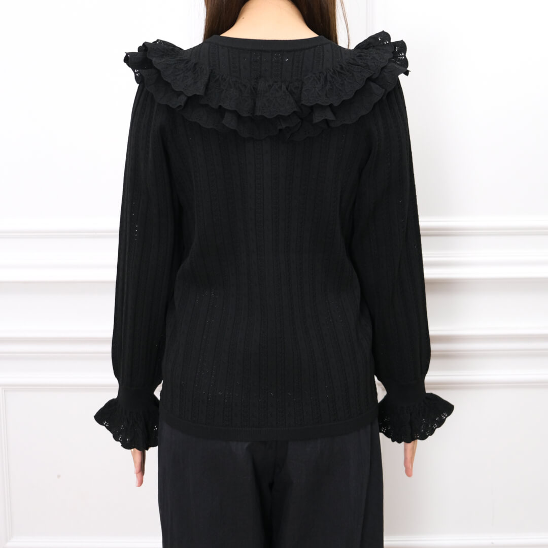 Double Frill Knit(BLACK)