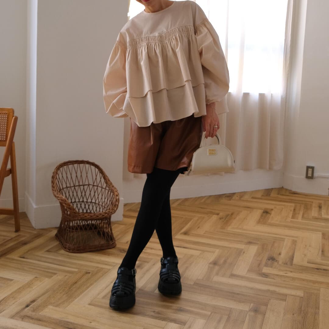 UNMINOU アンミヌ リンクルオールインワン サックス UNMINOU アンミヌ リンクルオールインワン サックス