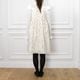 Sheer Flower Jumper Dress(CREAM)