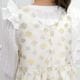Sheer Flower Jumper Dress(CREAM)