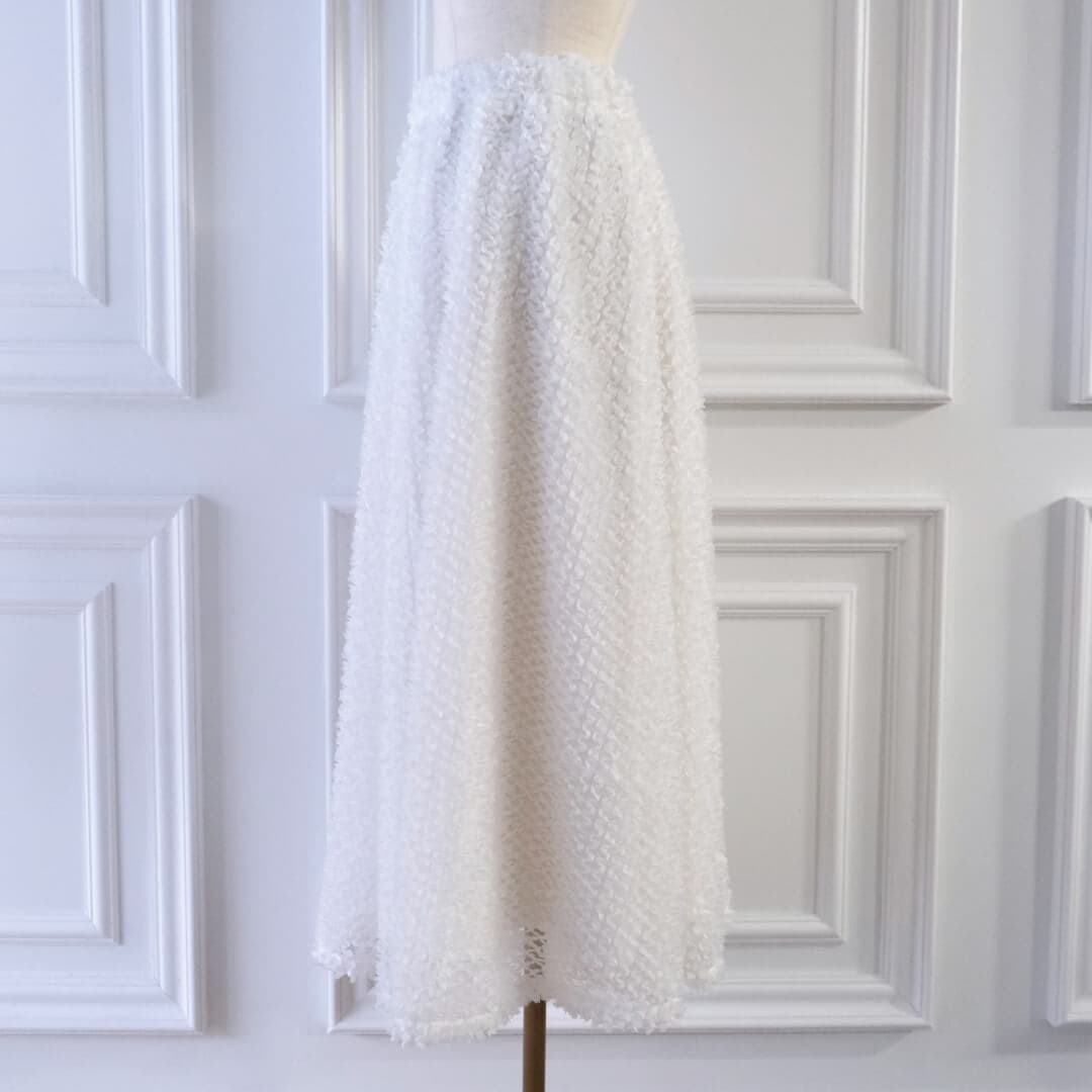 レースフレアスカート(WHITE) | すべての商品 | UN MINOU