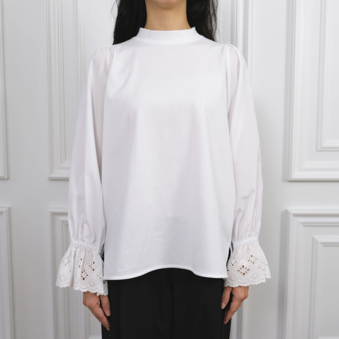 フラワーレースカットソー(WHITE) | すべての商品 | UN MINOU